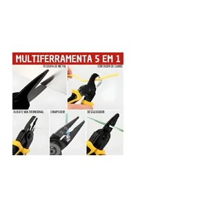 ALICATE MULTIFUNCIONAL UNIVERSAL DE 5 EM 1 ( BOMVINK )