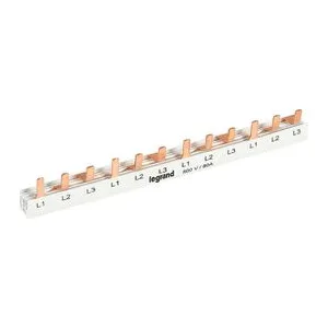BARRAMENTO FASE TRIFASICO P DIN 3X54 PINOS 63A 1 MT