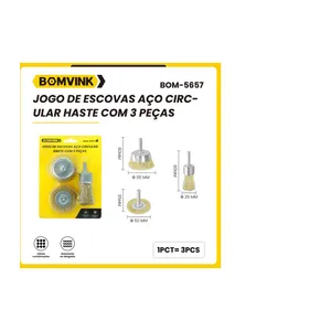 BITS JOGO DE ESCOVAS ACO CIRCULAR PARA FURADEIRA COM 3 PECAS ( BOMVINK )