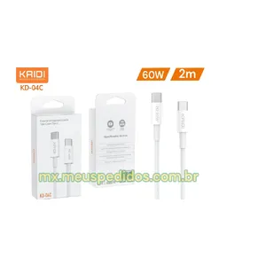 CABO CELULAR TIPO C X TIPO C TURBO 60W 2M ( KAIDI )