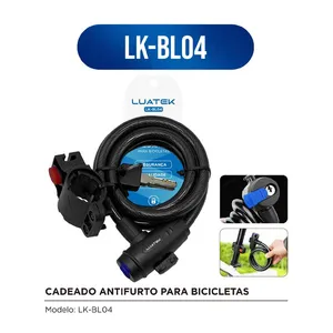 CADEADO ANTIFURTO PARA BICICLATAS / 12*1200MM ( LUATEK )