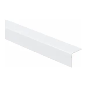 CANTONEIRA DE ALUMINIO/ BRANCO  1" POLIDO 3MT