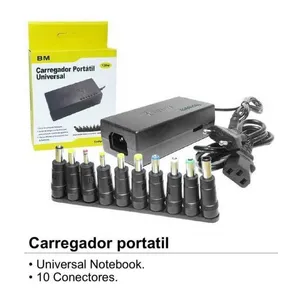 CARREGADOR UNIVERSAL NOTBOOK 120W / 10 CONECTORES