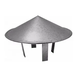 CHAPEU GALVANIZADO PARA LAREIRA FIXO 200MM ( CHINES )