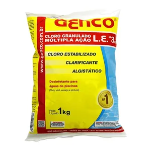 CLORO GRANULADOR MULTI-ACAO 3EM1 1 KG POTE