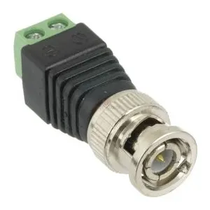 CONECTOR BNC P/ VIDEO CFTV MACHO C/ BORNE (10)