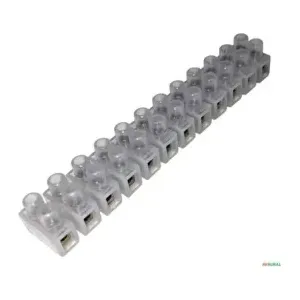 CONECTOR EM BARRA NYLON 12 BORNES 10MM