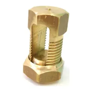 CONECTOR FENDADO LATÃO 10MM