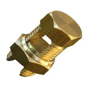 CONECTOR FENDADO LATÃO 16MM