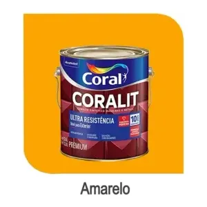 CORAL ESMALTE BRILHANTE AMARELO 3,6 LTSL (CORALAR)