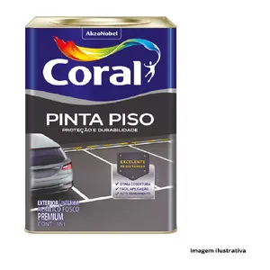 CORAL PINTA PISO CINZA ESCURO 18L