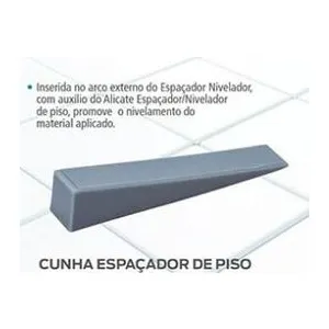CUNHA NIVELADORA DE PISO  ESTREITA (50 UNIDADES )