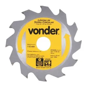 DISCO DE SERRA CIRCULAR 4 1/2 PARA MADEIRA 12 DENTES ( WORKER )
