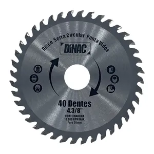 DISCO DE SERRA CIRCULAR 4 1/2 PARA MADEIRA 40 DENTES ( MISTER )