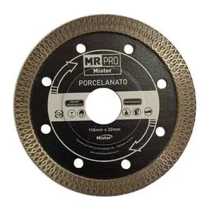 DISCO DIAMANTADO TURBO 4 1/2 X 22MM MISTER MRPRO/ VILA ( PRETO CORTA E FAZ POLIMENTO )