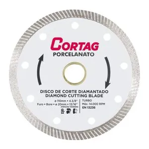 DISCO DIAMANTADO TURBO 4 1/2 X 22MM MTX (P/ESMIRILHADEIRA)