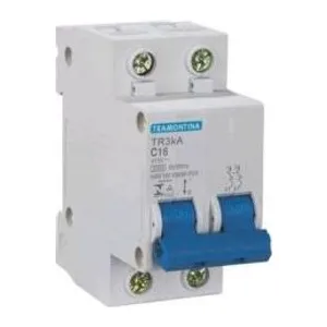 DISJUNTOR BIPOLAR BRANCO 2 X 16 A