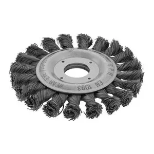 ESCOVA DE AÇO CIRCULAR TRANÇADA 6" X 1/2' ( CARBONO MISTER )