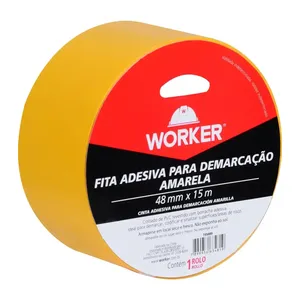 FITA DE DEMARCAÇAO DE SOLO ADESIVA AMARELA 48MMX15MT