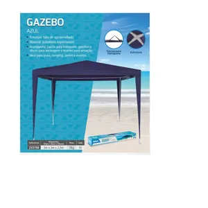 GAZEBO DE FERRO BRANCO