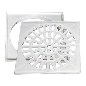 GRELHA E PORTA GRELHA PVC QUADRADA BRACO C/ SUPORTE 100MM ( PLASTIPAM )