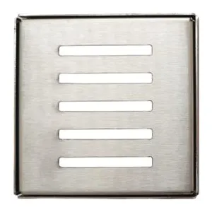 GRELHA INOX 100X100MM QUADRADA CLICK
