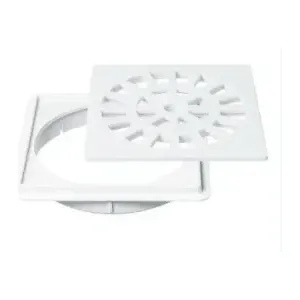 GRELHA PVC QUAD S/ ARO 150MM ANTI INSETO