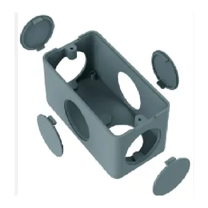 INPOL CAIXA CONDUL PVC CINZA 5ENT 1/2 3/4 POL