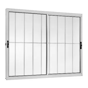 JANELA ALUMINIO GRADE 2FLS 100X100 VL BR - ALUVID