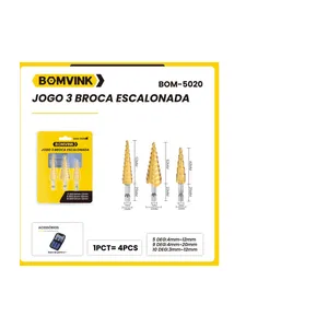 JOGO BROCA ESCALONADA ( BOMVINK ) ( 5020 ) TAMANHO 12MM/20MM/12MM