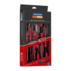 JOGO DE CHAVES DE FENDA PHILLIPS 6PCS 44315/406 TRAMONTINA