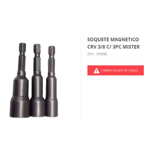 JOGO SOQUETE MAGNETICO 3 PÇ IGUAIS MISTER 3/8