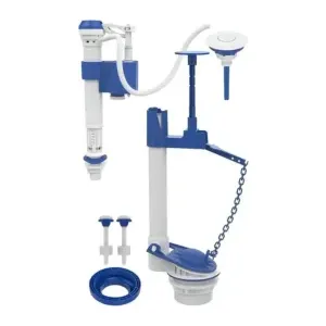 KIT COMPLETO UNIVERSAL P/ CAIXA ACOPLADA C/ ACIONADOR SUPERIOR ( HERC)