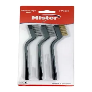 KIT DE ESCOVA DE AÇO MINI