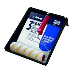 KIT DE PINTURA 3 PEÇAS ATLAS (ANTIRESPINGO)