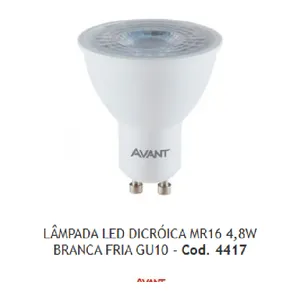 LAMPADA LED 4,8W A 5W ( DI CROICA )(GU) 6500K FRIA