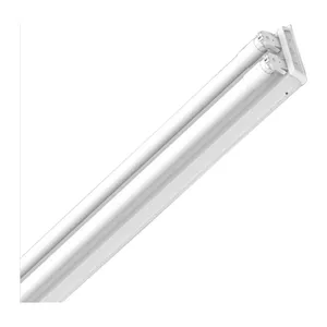 LUMINARIA COMERCIAL SOBREPOR P/2 LAMPADAS T8 120CM S/SOQUETE CHAPA S/ALETAS BRANCAS