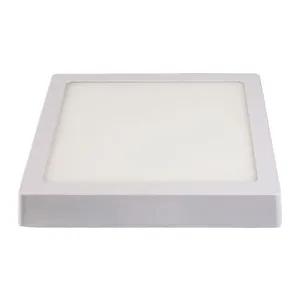 LUMINARIA LED PAINEL SOBREPOR QUADRADA 18W ( 220MM ) (3000K QUENTE )