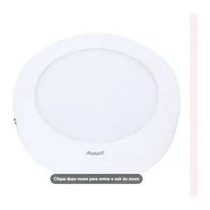 LUMINARIA LED PAINEL SOBREPOR REDONDA 18W 6500K (FRIO) 213MM X 213MM