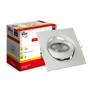 LUMINARIA SPOT EMB QUAD MOVEL PLANO BR MR16