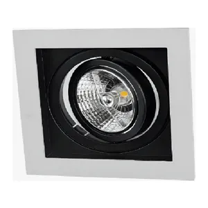 LUMINARIA SPOT EMB QUAD MOVEL RECUA BR/PR AR70