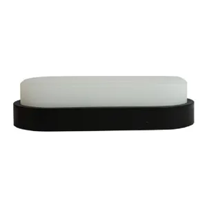 LUMINARIA TARTARUGA LED 12W PRETA 6500K ( COM LAMPADA )