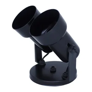 LUMNINARIA SPOT 2 LAMPADA CANECA ALUMINIO PRETO