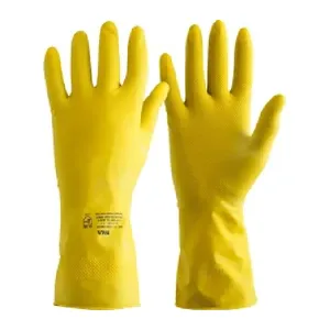 LUVA EPI LATEX LINEA AMARELA GG