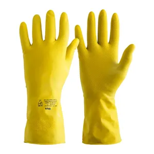 LUVA EPI LATEX LINEA AMARELA M