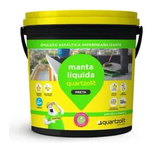 MANTA LIQUIDA 3,6KG PRETO ( QUARTZOLIT )