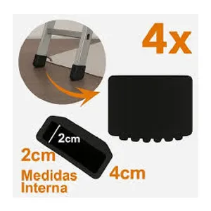 PEZINHO PARA ESCADA ALUMINIO ( COM 4 EMBORRACHADA )