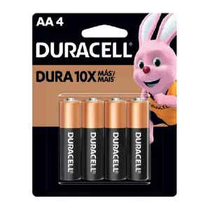 PILHA DURACEL ALCALINA AA 4UN (PEQUENA )