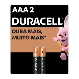 PILHA DURACEL ALCALINA AAA 2UN ( PALITO )