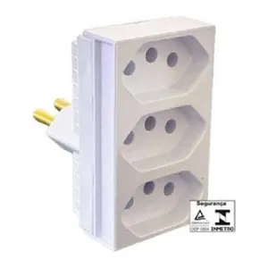 PINO TE 2P+T 20A TRIPLO FRONTAL BRANCO